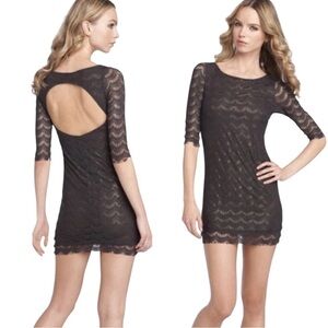 Free People Lace Bodycon Dress Open Back Cocktail Party Green‎ S